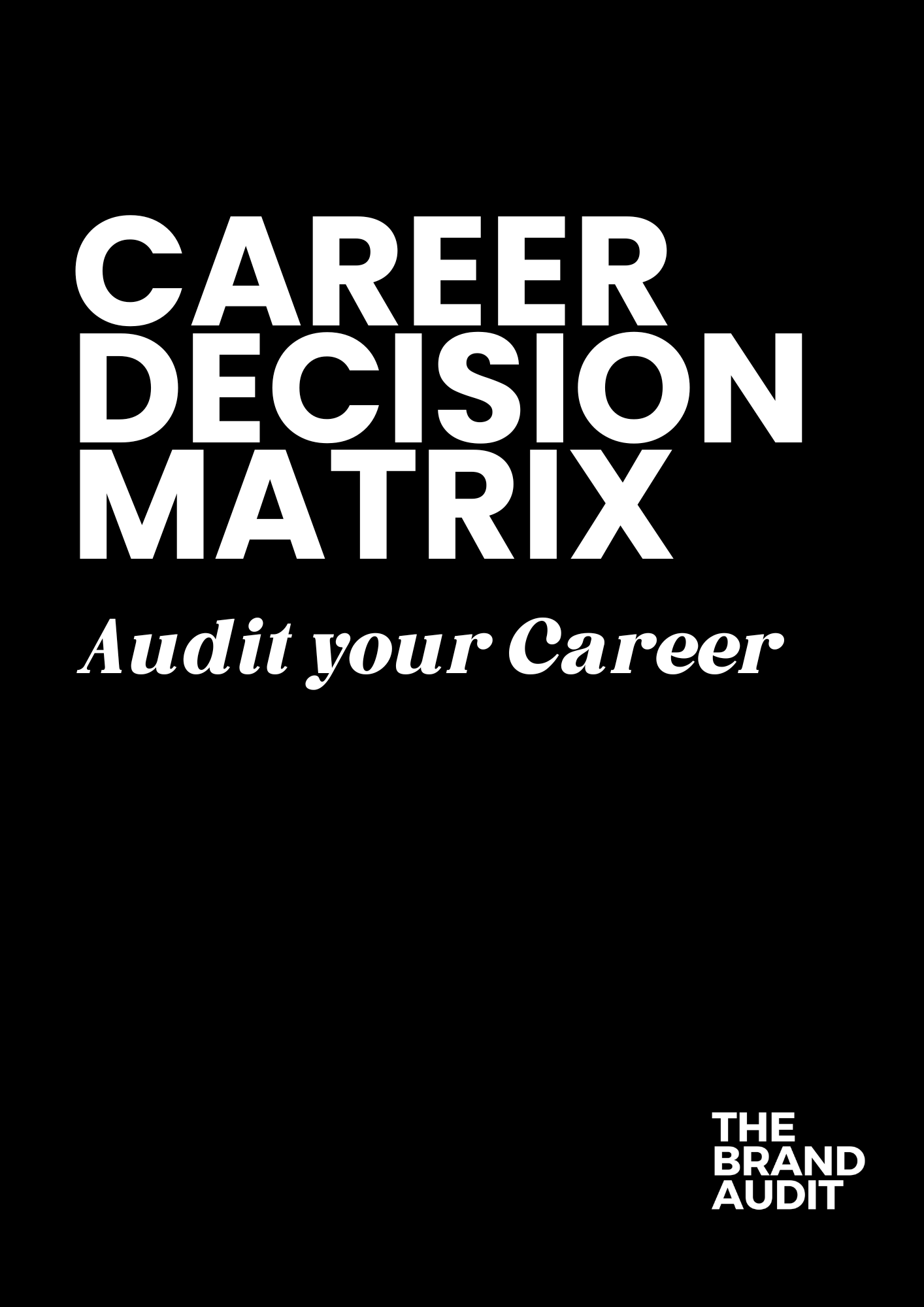 Career Decision Matrix